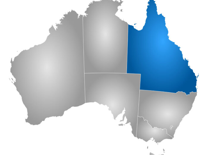 Map - Australia, Queensland