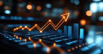 A high-definition, realistic photo showing a real estate business scene with a clear upward arrow graph symbolizing property value increase, detailed charts with a corporate office setting in the background, 12K, best photo, --chaos 45 --ar 16:9 --style raw --stylize 750 --v 6.1 Job ID: 4c3e681d-645d-4e85-841d-cc53eea69545